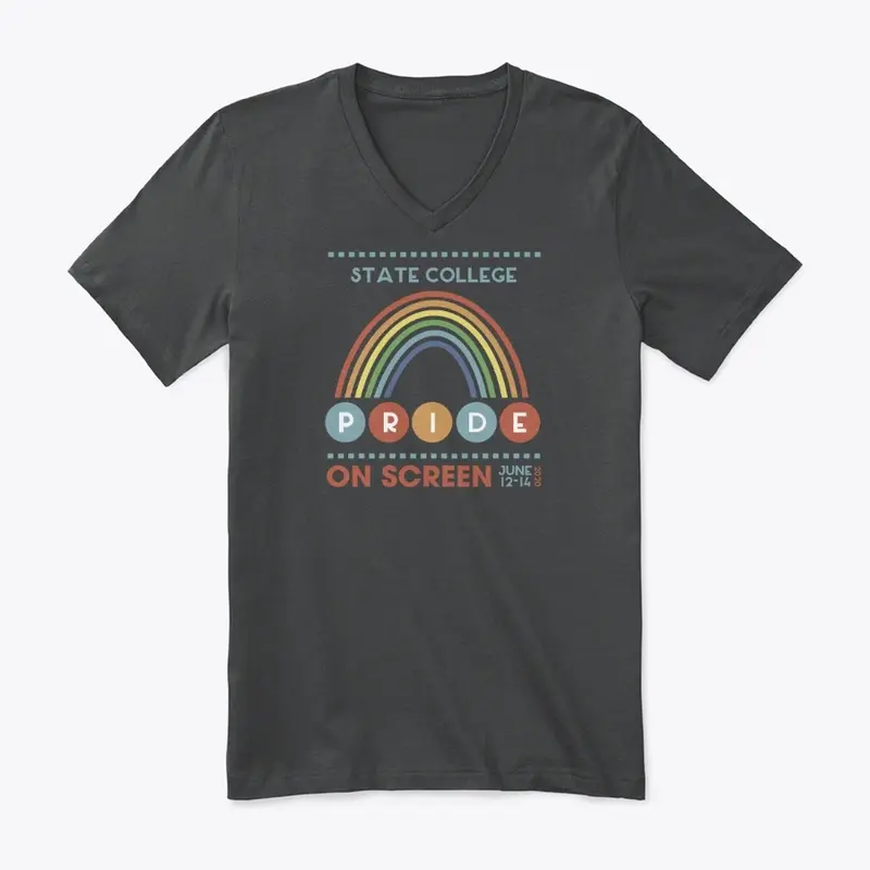 Pride on Screen V-Neck Tee (Unisex/Men)